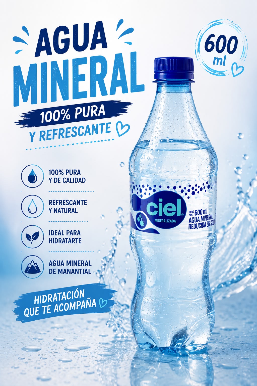 Agua Mineral  600ml